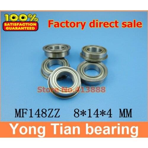 1pcs High Quality SUS440C environmental corrosion resistant flanged stainless steel bearings SMF148ZZ 8*14*15.6*4*0.8 mm