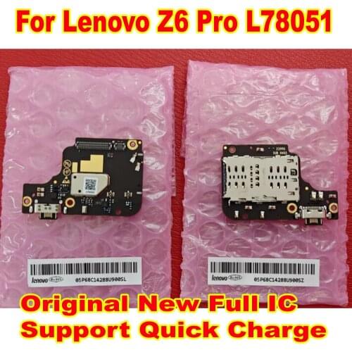 100% Original New Best For Lenovo Z6 Pro L78051 Microphone Module USB Charging Port Charge Board Flex Cable Connector Phone