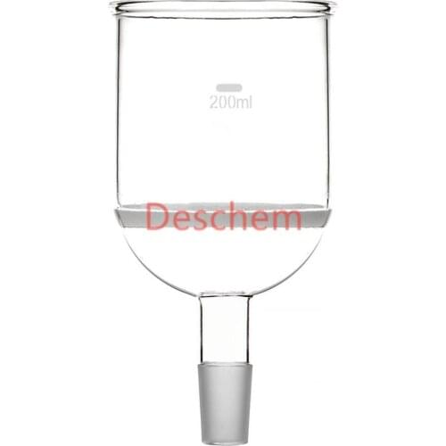 200ml,24/40,Glass Buchner Funnel,W/3# Core Filter,Chemistry Lab Glassware