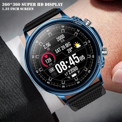 2021 New Business Smart Watch Men 360*360 Super HD 1.32 inch Touch Screen Sport Health Heart Rate Rotatable Dial Smatwatch Women