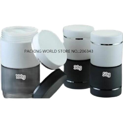 30g white plastic cream jar/pot /bottle for day night cream /essence/wax/mask /moisturizer/eye cream skin care cosmetic packing