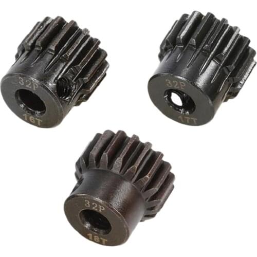 32DP 5mm 16T-18T Pinion 32DP Motor Gears Set for 1/8 RC Car DIY Accessory