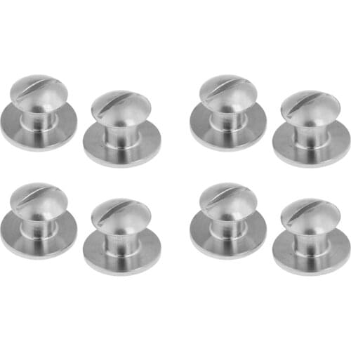 8 Pieces 316 Stainless Steel Book Screws Set For Tech Scuba Diving Backplate Pad Gear Replacement Accessories