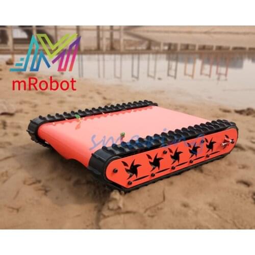 Shock Absorber Metal RC Robot Tank Chassis Kit with Track, DC Motor, Tracked Mobile Platform for Arduino Uno DIY