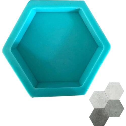 BK2021 Geometric Concrete Molds TV Background Decoration Clay Brick Craft for Wall Stone Tile Hexagon Handicraft Silicone Moulds