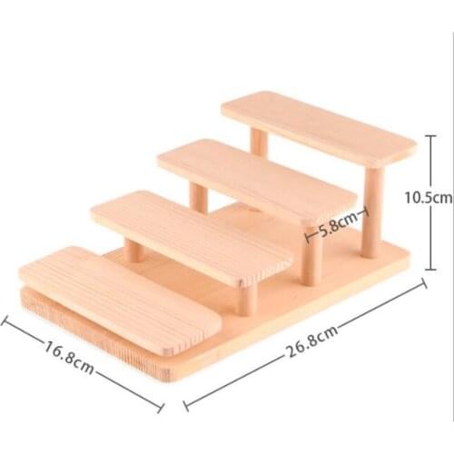 Wooden 2/3/4 Layers Puppet Toy Display Eyeglasses Showing Rack Jewelry Holder Bracelet Tray Stand Watch Cosmetics Shelf