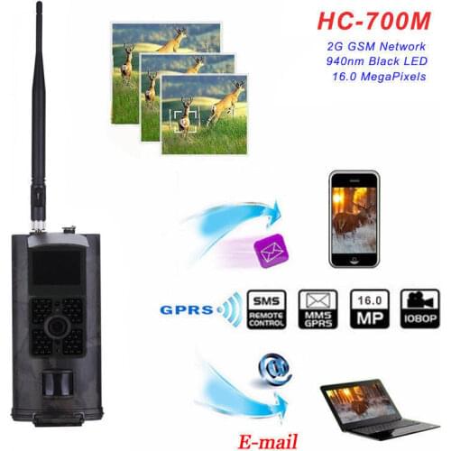 Camera Traps Photo HC700M 2G Trail Wild Hunting Camera 16MP GSM MMS GPRS Infrared Night Vision Hunting Video Camcorder 1080P