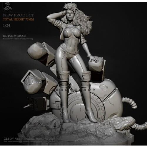 H75mm 1/24 Resin model kits DIY self-assembled TD-2594