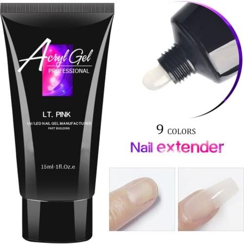 ICYCHEER 1pcs 30ML Nail Quick Building Gel UV Gel Spatula Brush Extension False Tips