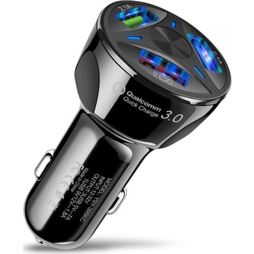 Lovebay QC3.0 Fast Charging 3Ports Car Charger for Universal Mobile Phone 3A 3USB Adaptor for All Smart Devices Car Charger