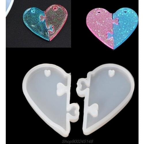 Love locks for lovers Pendant Silicone Mold DIY Epoxy Resin Mould Pendant Making Jewelry Tools Key Chain Charm Craft Jy15 20