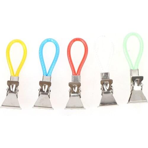 Hot 5pcs/set Metal Towel Hanging Clips towel Hangers Hanging Clothes Pegs