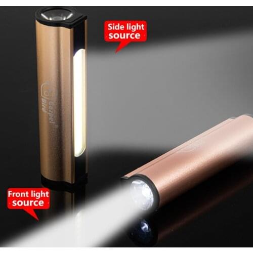 Mini Strong Light Small Flashlight Portable Battery for Mobile Sidelight Super Bright Zoom Outdoor Household Waterproof Portable