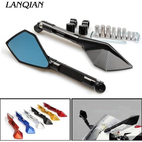 Motorcycle Mirrors Moto Side Rearview Mirrors For Kawasaki ZXR400 ZX1400 S Version ZZR1200 ZZR600