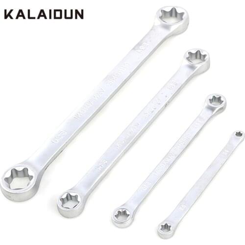 KALAIDUN Wrench Set Ratchets 4PCS Combination Double Ended Spanner Universal Key Torx Star Socket Wrench Car Repair Hand Tools