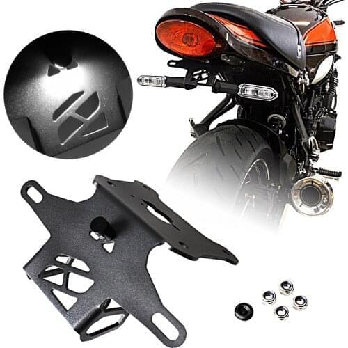 Black Fender Eliminator Tail Tidy LED Light Kits Fit For Kawasaki Z-900RS 2017 2018