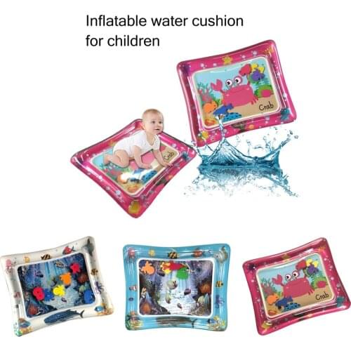 Inflatable Tummy Time Water Play Mat for Infants - Babies Fun Activity Play Center Stimulation Growth, 26 x 20 x 2 inch