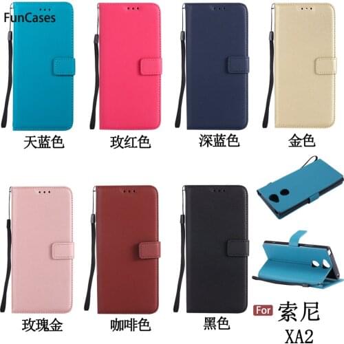 Newest Wallet Phone Case sFor Estuche Sony XA2 Soft TPU Phone Case Cute Unicorn Pouch Case For Sony Xperia XA2 Back Carcasa Hone