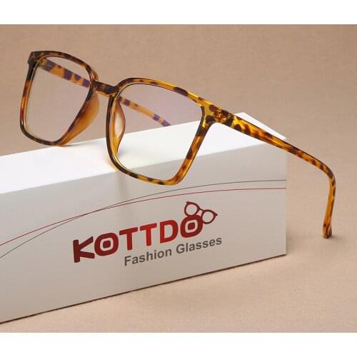 2020 Plastic Square Eyeglasses Women Anti Blue Ray Computer Gaming Glasses Frame Men Spectacle Transparent Clear Frame