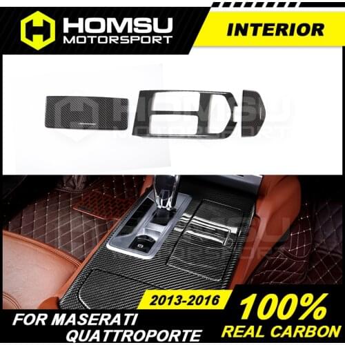 Carbon Fiber Interior Trim For Maserati Quattroporte M156 2013-2016 Dash Kit Center Console Cover Door Handle trim dashboard