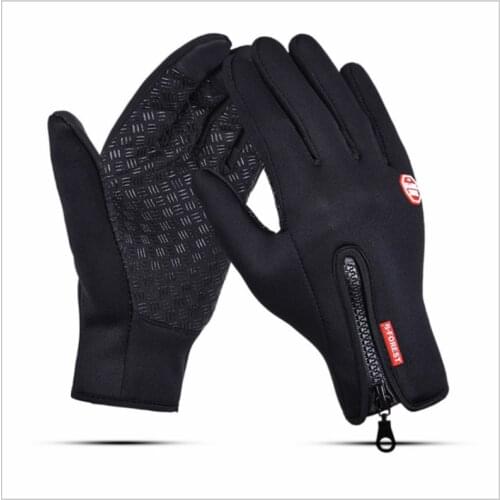1pair Cycling Full finger Gloves Winter Cold Mens and womens Windproof Outdoor Touch Screen Gloves Equipment Road Bike Gloves