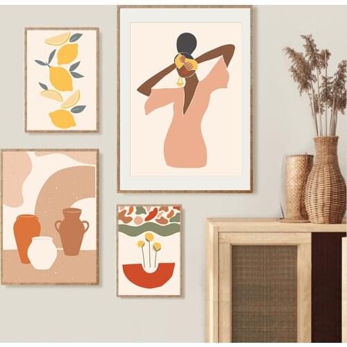 Female Shape Poster Fashion Woman Wall Art Picture Canvas Painting Contemporary Art Print Living Room Interior Decoration