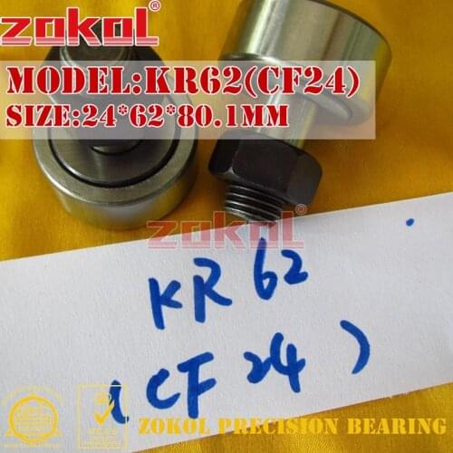 ZOKOL bearing KR62(CF24) Stud type track roller (rolling) bearing 24*62*80.1 M24*1.5