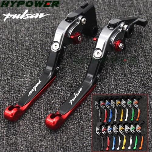 Motorcycle Folding Extendable CNC Moto Adjustable Clutch Brake Levers For Bajaj Pulsar 200 NS/200 RS/200 AS