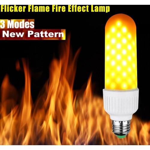 E27 Flame Flicker Led Bulb Dynamic Flame Effect E26 Edison Bulb Lamp 3.4W Outdoor Garden Courtyard Dance Flame Amostphere Light