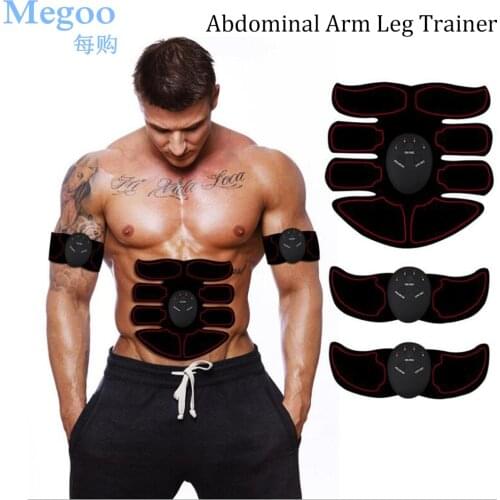 Smart Electric EMS Wireless Abdominal ABS Muscle Stimulator Trainer Home Gym Weight Loss Fitness Arm Leg Body Slimming Massager