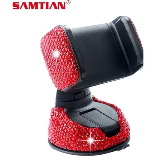 SAMTIAN Universal Phone Holder Adjustable 360 degrees for Car Phone Holder Mobile Phone Holder Bracket