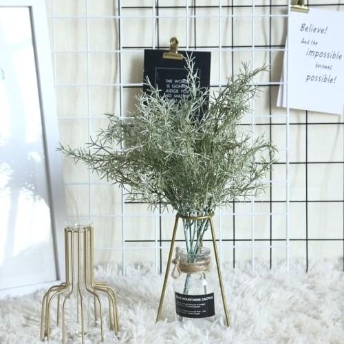 High quality beisi grass pine needle grass eucalyptus fake flower green wall home decor wedding latex Artificial plants leaf