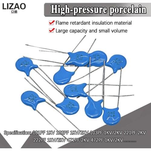 High voltage Ceramic Capacitor 1KV 102 103 10PF 15PF 20PF 22PF 27PF 30PF 47PF 56PF 100PF 220PF 1NF 2.2NF 3.3NF 4.7NF 10NF 22NF