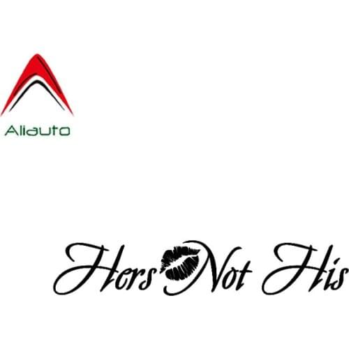 Aliauto Fun Car Sticker Hers Not His Decoration PVC Sunscreen Waterproof Reflective Personality Decal Accessories,16cm*2cm