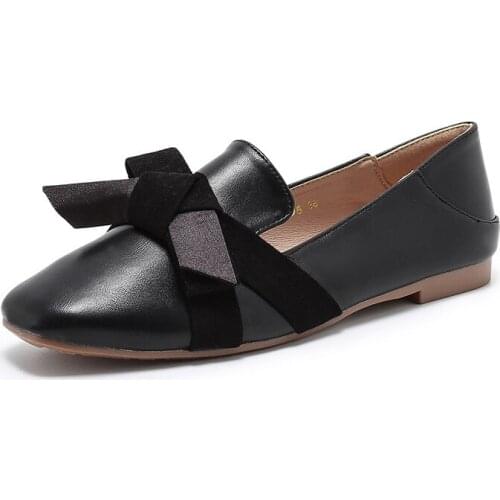 Womens Flats Handmade Shoes 2020 Spring Autumn Leather Ladies Shoe Flat Shoes Women Leather Retro Shoe zapatos de mujer R12-87