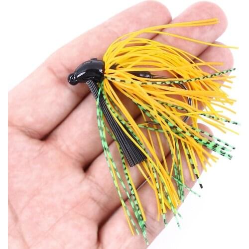 1Pcs 10g lead hook buzz spinnerbait Skirts Jigs Wobbler with lead Jig Hook Bass Fishing Tackle