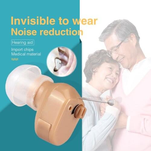 One Piece AXON K-188 CIC Mini Hearing Aids Hidden In Ear Adjustable Invisible Sound Amplifier Battery Style