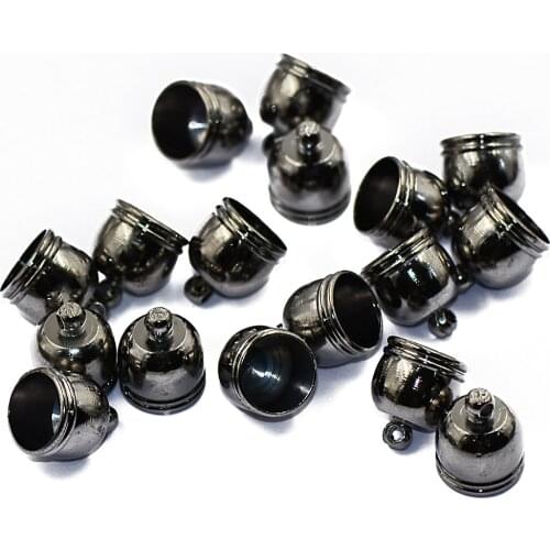10pcs Brass Bell End Bead Cap Tip Jewelry Findings Craft DIY Making Hematite