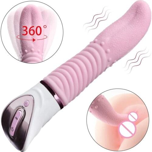 10 Speed Tongue Vibrator Female Masturbation Clitoris Stimulator Oral Sex G Spot Vibrating Massager Female Adult Sex Toys