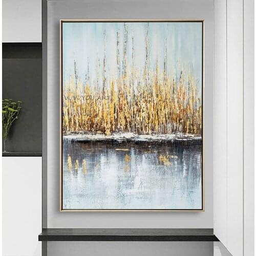 100%Handmade Oil Painting Panvas Abstract Oil Painting Modern Canvas Wall Art Living Room Decorative Frameless Run Painting