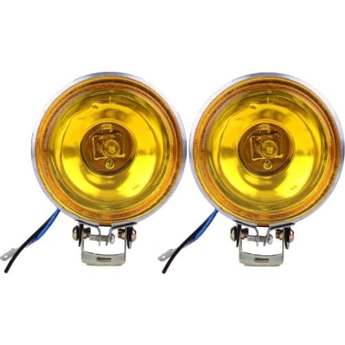 12V 55W Car Fog Light Working Light Lamp 3inch Round Car Side Lights Reversing Light White Yellow Spotlight Car Accessaries