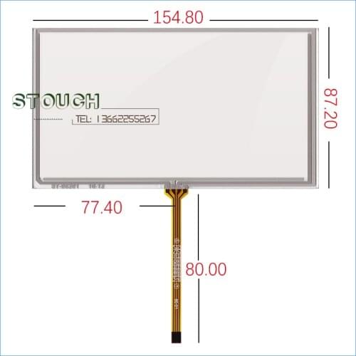 Free shipping 6.2 inch touch screen HSD062IDW1 155*88 vehicle DVD navigation screen handwriting ST-06201