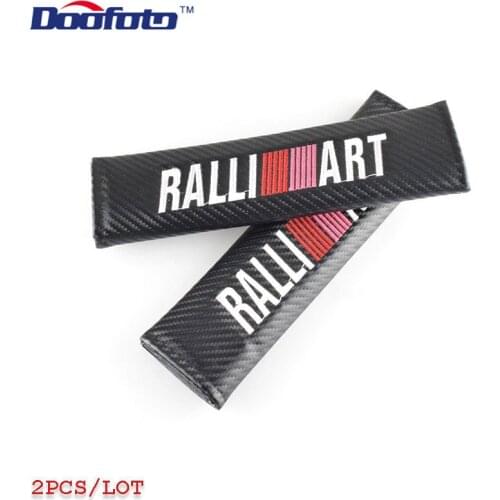 Doofoto Automobile Seat Belt Cover For Mitsubishi Ralliart Outlander 3 Asx Lancer 10 l200 Pajero Sport Accessories Car Styling