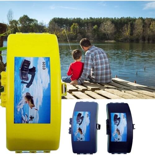 Storage Case Box Outdoor Accessories Tackle Carry Holder Portable Folding Fish Bait Box ABS Waist Belt Lures Waterproof