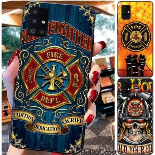 Reall Fireman Fire EMS Rescue Phone Case For For Samsung Galaxy A10 A20 A30 A40 A50 70 A10S 20S A2 Core C8 A30S A50S A31