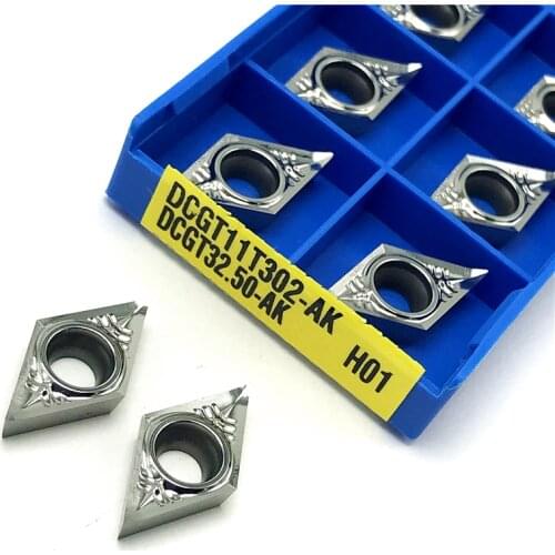 DCGT11T302 AK H01 Aluminum turning tool turning insert CNC carbide inserts lathe tools DCGT 11T302 turning insert machining tool