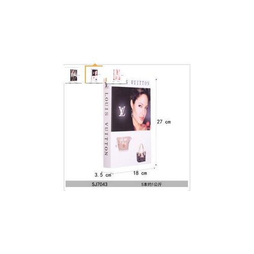 Trumpet decoration vintage style book photography No repetition 6PC books English modern series props Fake simulation