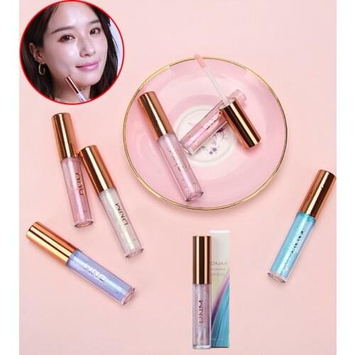 DNM Dazzle Lip Gloss 6 Colors For Choose Shimmer Chameleon Pearlescent Glitter Tint Moisturizer Long Lasting Liquid Lipstick