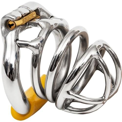 Ergonomic Stainless Steel Stealth Lock Male Chastity Device,Cock Cage,Penis Lock,Cock Ring,Chastity Belt,S051