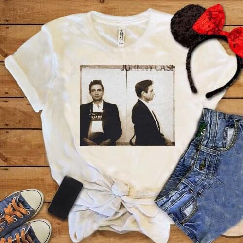 Johnny Cash Graphic T Shirts Grammy Awards Shirt Funny Country Music Tee Unisex Causal Crewneck 2021 Women Fashion Clothing